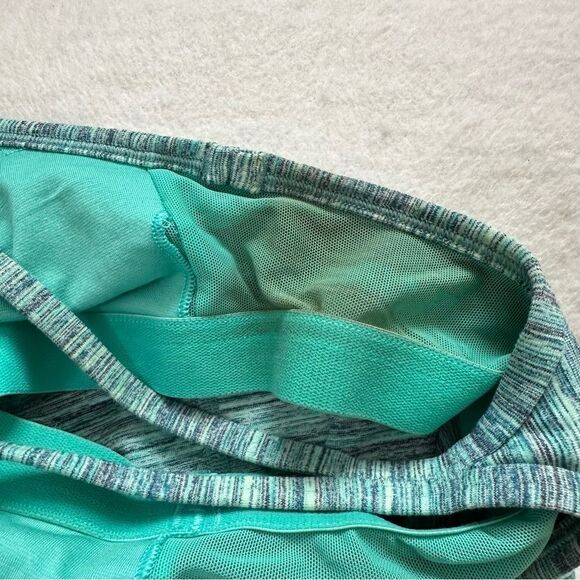 Lululemon Power Y Tank Luon Space Dye Camo Alberta Lake Fresh Teal Size 4 - Picture 4 of 5